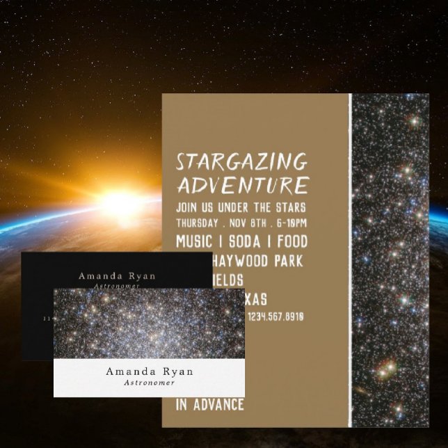 Carte De Visite Galaxie Sci-Fi, Astronomie (Créateur téléchargé)