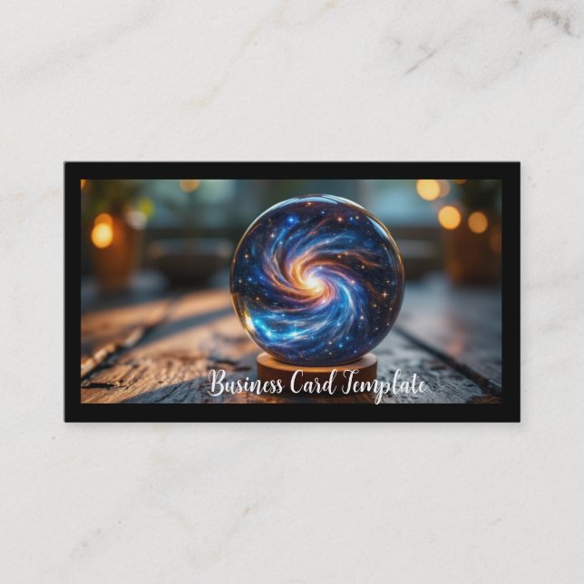 Carte De Visite Galaxy Energy Healing Crystal Ball (Devant)