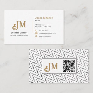 Carte De Visite Galerie d'art Entreprise minimaliste moderne