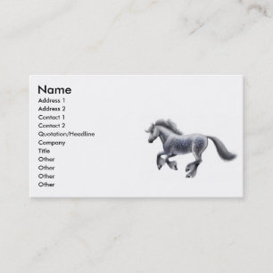 Carte de visite galopant de cheval de trait