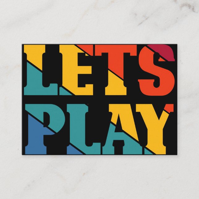 Carte De Visite Gamer Gift | Jouons à Funny Gamer (Devant)