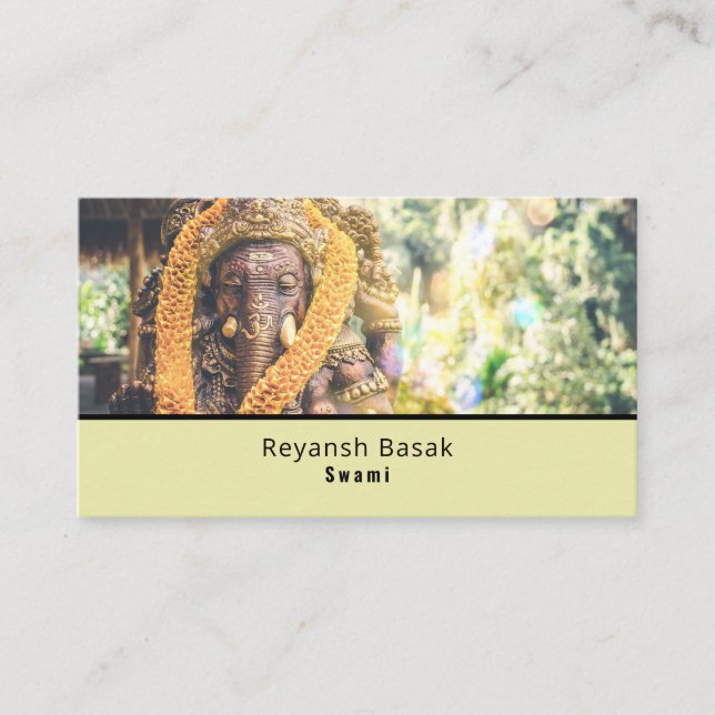 Carte De Visite Ganesh le Dieu hindou, hindouisme, religieux (Devant)