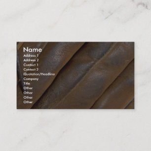 Carte De Visite Gant de base-ball en cuir abstrait