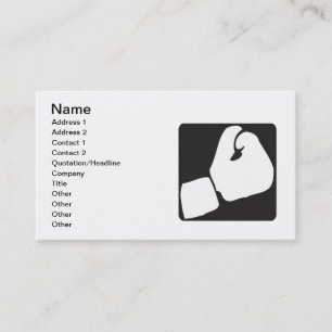 Carte De Visite Gant de boxe