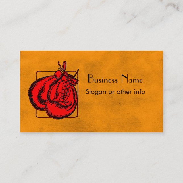 Carte De Visite Gants de boxe (Devant)