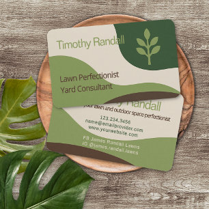 Carte De Visite Garage de pelouse Service de jardin Style minimali