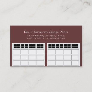 Carte De Visite Garage Door Company