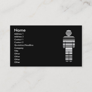 Carte De Visite garçon de code barres