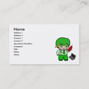 Carte De Visite Garçon de geek
