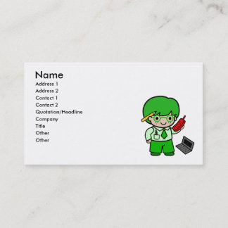 Carte De Visite Garçon de geek