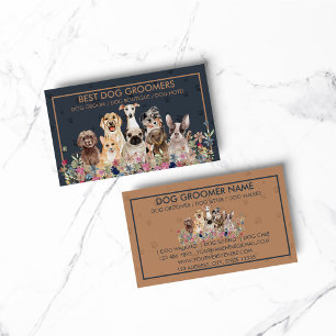 Carte De Visite Garde d'animaux vétérinaire de chien