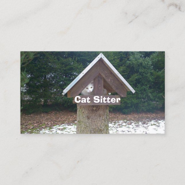 Carte De Visite Garde de chat (Devant)