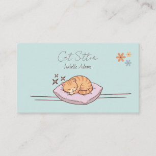 Carte De Visite Garde de chats personnalisée