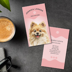 Carte De Visite Garde de chiens mignonne, Toiletteur pour animaux,