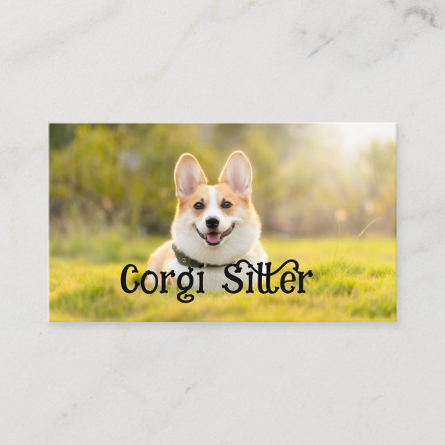 Carte De Visite garde de corgi (Devant)