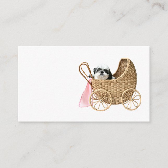Carte De Visite Garde d'enfants d'animal familier (Devant)