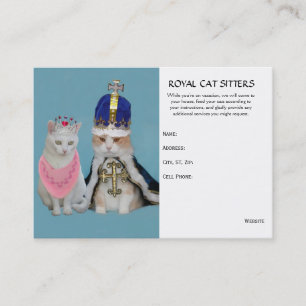 Carte De Visite Garde d'enfants de chat