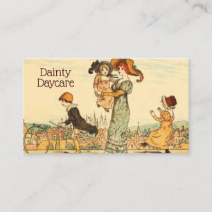 Carte De Visite Garde d'enfants vintage de bonne d'enfants