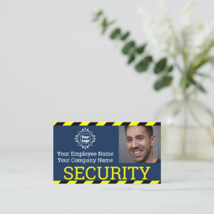 Carte De Visite Garde-photo de sécurité professionnelle - ID de ph