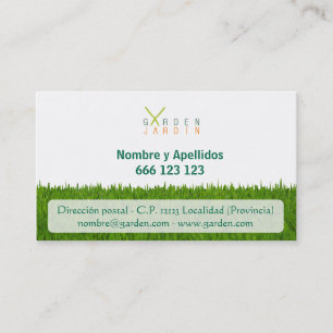 Carte de visite Garden_jardín