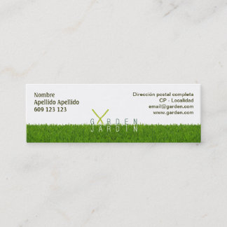 Carte de visite Garden_jardín 76x25mm