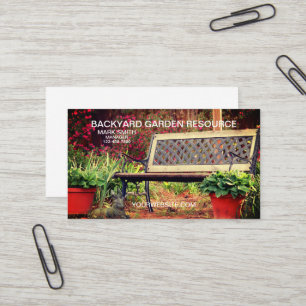Carte De Visite Garden Nursery Business