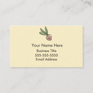 Carte De Visite Garden Vegetable Professional
