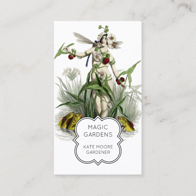 Carte De Visite Gardener Enchanted Fairy Pond (Devant)
