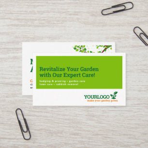 Carte De Visite Gardener, Garden Center, Garderie de pelouse