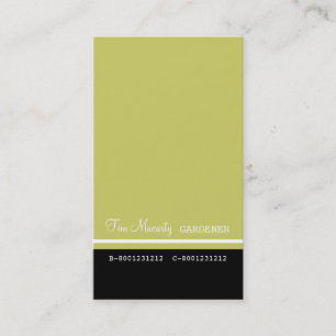 Carte De Visite Gardener professionnel