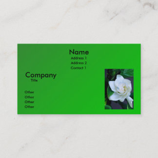 Carte De Visite Gardénia