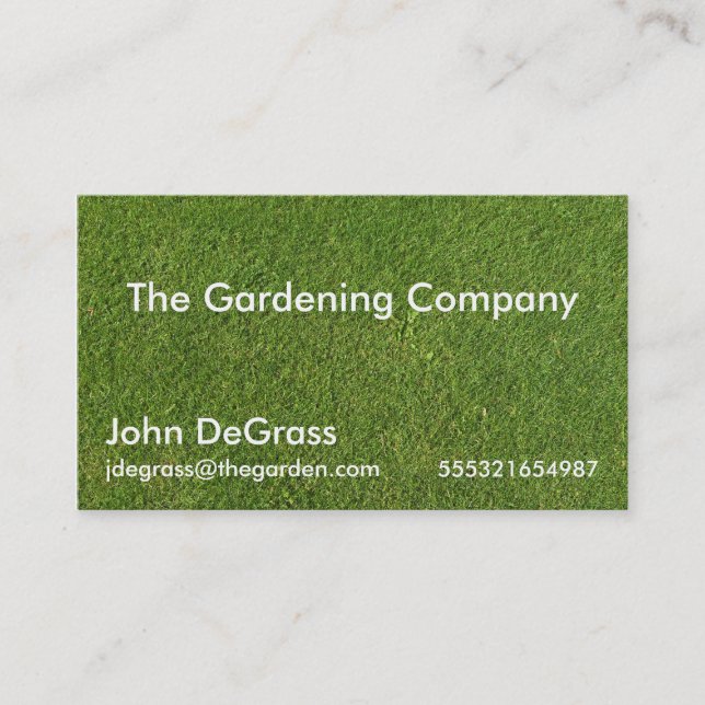 Carte De Visite Gardening Services (Devant)