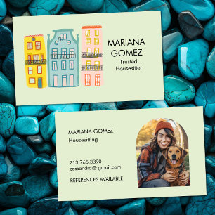 Carte De Visite Gardiennage de maison Garde d'animaux Gardien de m