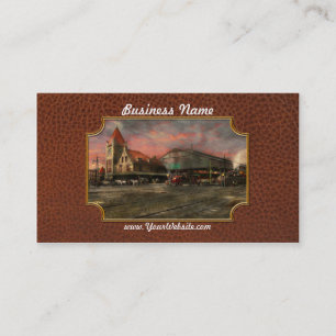 Carte De Visite Gare - NY Central Railroad depot 1905