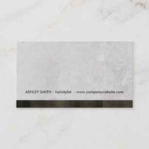 Carte De Visite Garniture de style moderne grunge gris