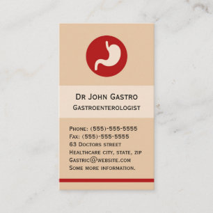 Carte de visite gastroentérologue