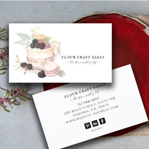 Carte De Visite Gâteau boulangerie pâtisserie Chef cuisinier