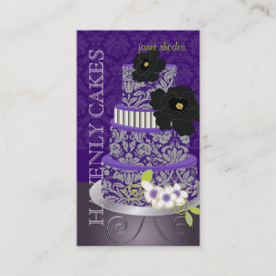 Carte De Visite Gâteau/boulangerie/pâtisserie de pudding de prune