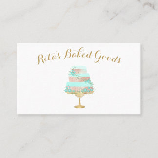 Carte De Visite Gâteau de boulangerie