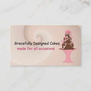 Carte De Visite Gâteau de designer au chocolat fantaisie