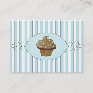 Carte De Visite Gâteau de fantaisie bleu
