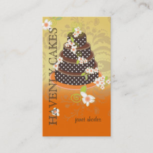 Carte De Visite Gâteau Mariage au chocolat/boulangerie/pâtisserie