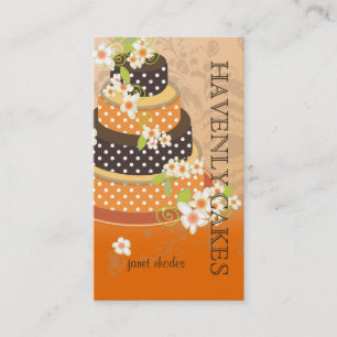 Carte De Visite Gâteau Mariage au chocolat/boulangerie/pâtisserie