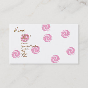 Carte De Visite Gâteau rose