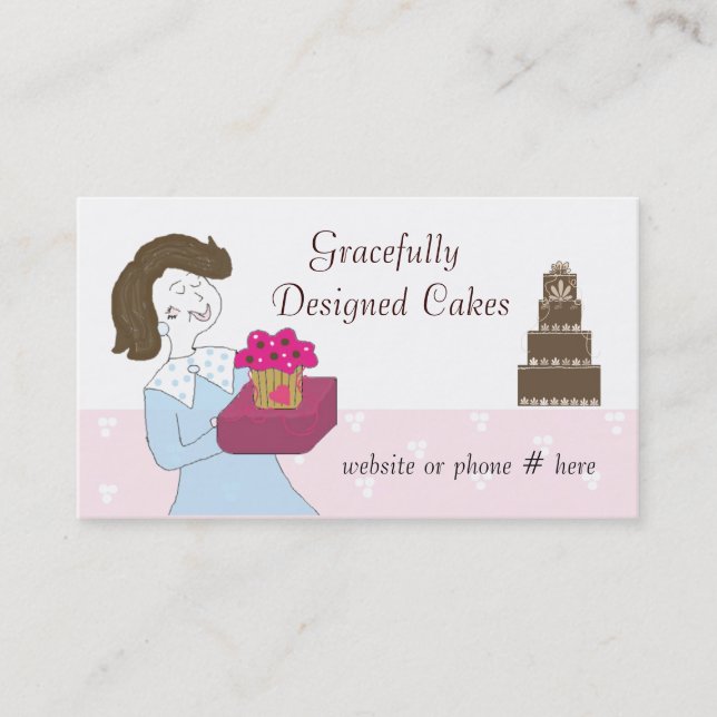 Carte De Visite Gâteaux de créateurs (Devant)