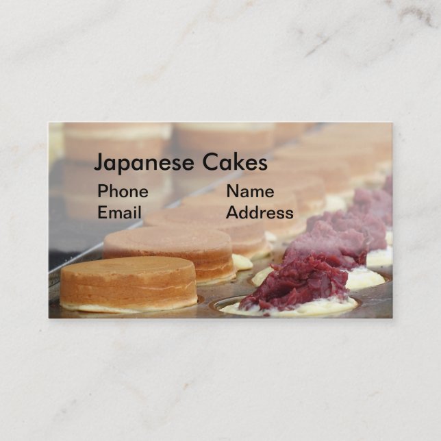 Carte De Visite Gâteaux et délicatesses de Japonais (Devant)
