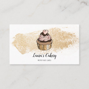 Carte De Visite Gâteaux et sucreries Cupcake Boulangerie à la tire