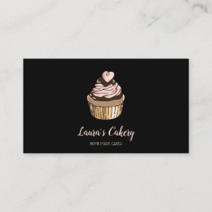 Carte De Visite Gâteaux et sucreries Cupcake Boulangerie à la tire