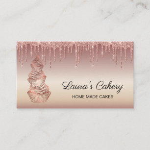 Carte De Visite Gâteaux et sucreries Cupcake Boulangerie à la tire