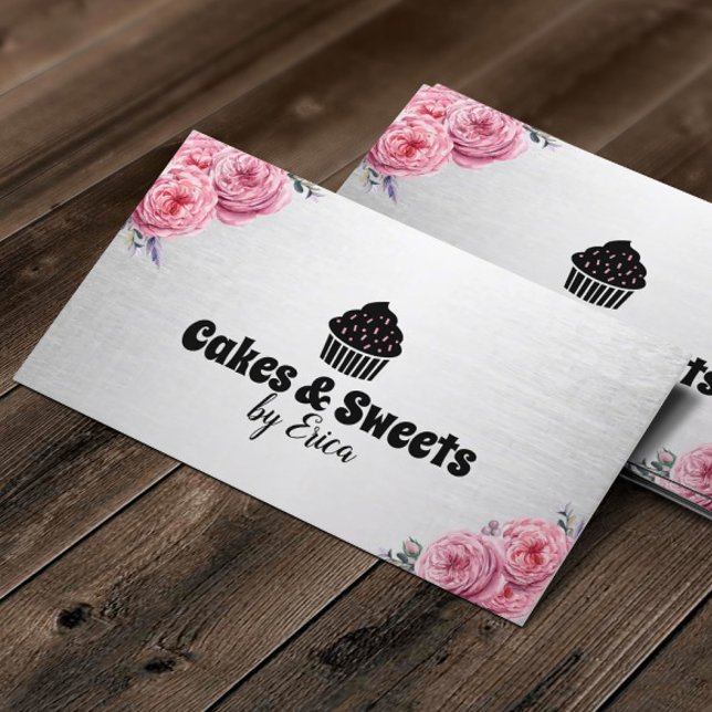 Carte De Visite Gâteaux & sucreries Cupcake Accueil Boulangerie Fl (Créateur téléchargé)